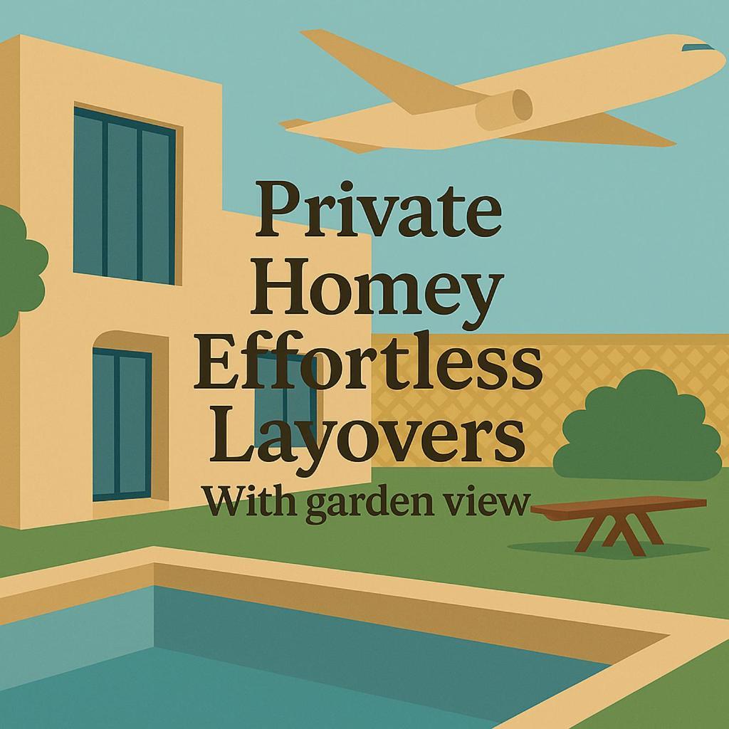 Aeropuerta Mini Villa - Private Layover Near Amman Airport Al Qastal Eksteriør bilde
